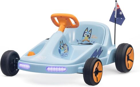 Sonic The Hedgehog 6V Electric Go Kart for Kids, Electric Ride-On Toy with Lights, MP3 Jack, Remote Control, Seat Belt, Ages 3-6, Durable PVC and Iron Construction, Rechargeable Battery in Saudi Arabia