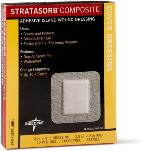 Medline Dressing Stratasorb Comp Island, 10 Count in Saudi Arabia