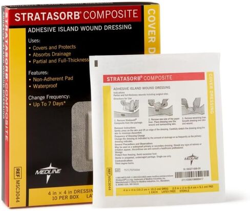 Medline Dressing Stratasorb Comp Island, 10 Count in Saudi Arabia