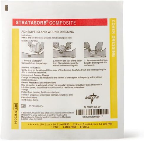 Medline Dressing Stratasorb Comp Island, 10 Count in Saudi Arabia