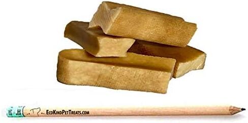 EcoKind Yak Cheese Himalayan Dog Chews, Yak Chews for Medium Dogs, Long Lasting Bone for Aggressive Chewers, 3 Ingredients, Natural High Protein Treats, No Additives, Lactose Free, Medium - 12 Chews in Saudi Arabia