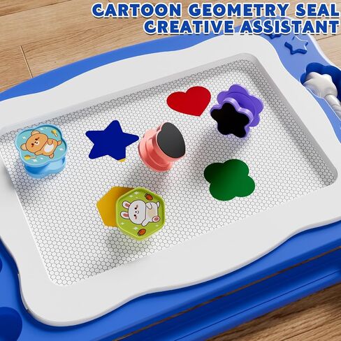 Magnetic Drawing Board Large Doodle Board Toddler Toys for Girls Boys 3 4 5 6 7 Year Old Kids, Montessori Preschool Educational Travel Toys Gifts Etch A Colorful Sketch Magnet Erasable Writing Pad in Kuwait
