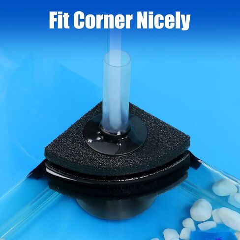AQUANEAT Aquarium Bio Sponge Filter Breeding Beta Shrimp Nano Fish Tank Water Corner Filter 10 Gallon in Saudi Arabia