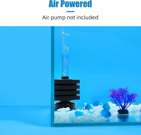 AQUANEAT Aquarium Bio Sponge Filter Breeding Beta Shrimp Nano Fish Tank Water Corner Filter 10 Gallon in Saudi Arabia
