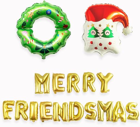 HOUSE OF PARTY Christmas Balloons | Christmas Letter Foil Balloons Decoration for Party Supplier | Xmas Hanging Decor Indoor for Home in Kuwait