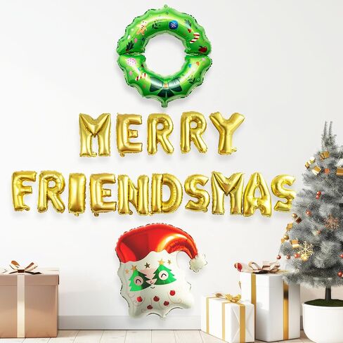 HOUSE OF PARTY Christmas Balloons | Christmas Letter Foil Balloons Decoration for Party Supplier | Xmas Hanging Decor Indoor for Home in Kuwait