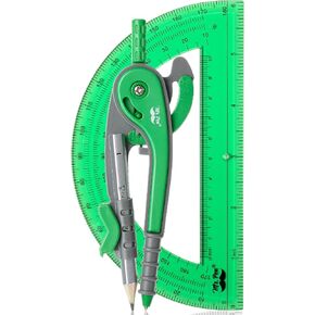 Mr. Pen- Compass and Protractor Set, Lush Garden Green, Compass Geometry Tool, Protractor and Compass Set, Compass Drawing Tool, Drawing Compass, Geometry Compass, Math Compass for Geometry