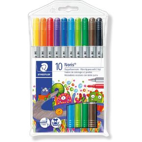 Staedtler Noris Club Double Ended Fibre Tips (Pack of 10) 320NWP10 (1, A)