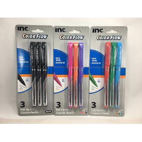I-N-C Color Flow 9 Pack Felt Tip Pens