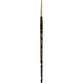 Silver Brush Limited 2629S-12 Monza Short Round Paintbrush for Oil, Acrylic, and Heavy Body Paints, Size 12, Short Handle