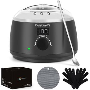 Wax Melter for Candle Making - Candle Wax Melter 16 oz, Candle Making Supplies with Candle Melting Pot，Candle Making Kit for Beginners with LED Temperature Display，Perfect Set Gift