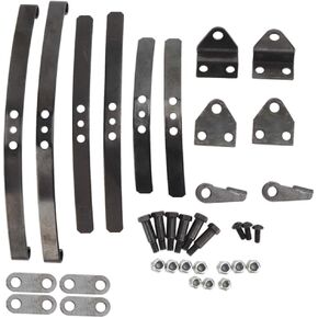 Front Leaf Type Suspension Set, Professional Steel Front Leaf Type Suspension Set Steel Black Rc1:14 Car Parts Fit, For Tamiya 1/14 Truck