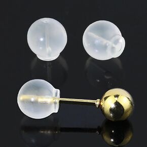 Comfort Soft Safety Backs for Earrings, TPE Medical Grade Material, Fits All Types, Big Size (50 pcs)