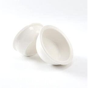 Sunhoo 2PCS Cat Bowls Ceramic Replacement Bowl 360ml Kitten Food and Water Bowl for Indoor Cats Puppy Dishes Small Pet Feeding Dish for Rabbit & Guinea Pig Dishwasher & Microwaveable Safe(White)