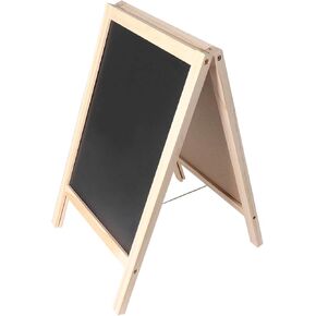 Double Sided Large Kids Easel, Educational Toy for Toddlers, Poplar Structure, Magnetic Whiteboard, Blackboard