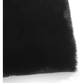 Shaggy Faux Fur Fabric 1cm Short Pile Soft High Density Plush Fabric 160cm Wide for Costume Toys Decorations Rugs DIY Crafts Handbags Hats(Size:0.5m,Color:Beige)