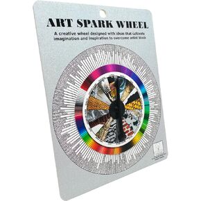 Art Spark Wheel Art Game: Drawing & Painting Inspiration for Artists, Teachers, Adults, & Teens - Educational Art Supplies for Classroom and Studio - Unique Gifts for Artists
