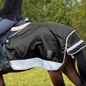 Harrison Howard FocalMax Quarter Horse Exercise Sheet Horse Blanket Hi-Vis Reflective Superb Night Safety with Tail Flap Horse Competition Rug