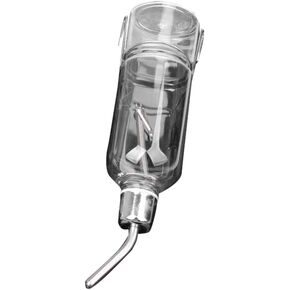 Glass Water Bottle Leakproof Water Bottles Metal Water Bottle Glass Carafes Glass Kettle Pet Water Bottle Rabbit Waterer Pet Cage Drinking Water Bottle Stainless Steel Tableware