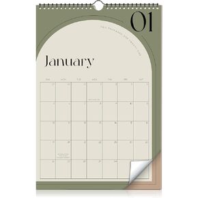 Aesthetic 2025-2026 Wall Calendar - Runs from January 2025 Until July 2026 - The Perfect Wall Hanging Calendar Planner for Easy Organizing