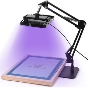 Caydo 50W LED Exposure Unit for Screen Printing, UV Screen Printing Light with Retractable and Adjustable Stand for Screen Printing and Cyanotypes