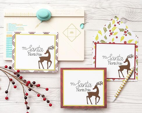 We R Memory Keepers, Envelope Punch Board Kit, Includes 1 6.75" x 10.5" Score Board, Two-Way Envelope Punch, Bone Folder, and Measurement Chart, Create Home Made Envelopes and Invitations in Saudi Arabia