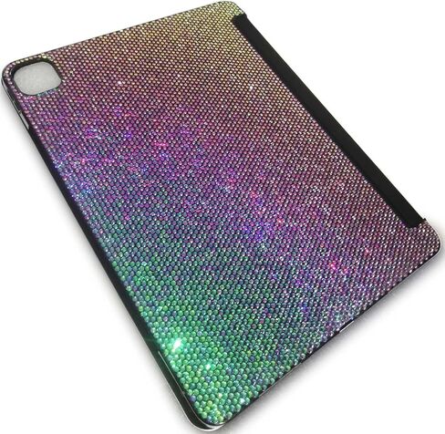 حافظة بلينغ حجر الراين متوافقة مع موديلات iPad Pro 13 بوصة M4 (2024/7th Gen): A2925، A2926، A3007 - ألماس لاصق يدويًا عالي الجودة، غلاف صلب كريستالي لامع أنيق فاخر in Kuwait
