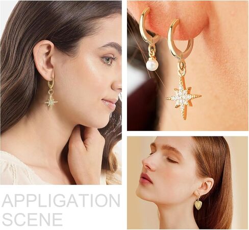 60pcs 14K Gold Filled Hoop Huggie Earring Hooks,Hypoallergenic Dangle Tarnish Resistant Gold Lever Back Earring Hooks Earwire for Jewelry Making Supplies (Gold) in Kuwait