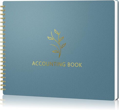 Accounting Ledger Book for Small Business Bookkeeping Personal Use, Horizontal Expense Tracker Notebook for Family Budget, Bookkeeping Record Book Money Expense Income Log Journal, Pastel Blue in Saudi Arabia