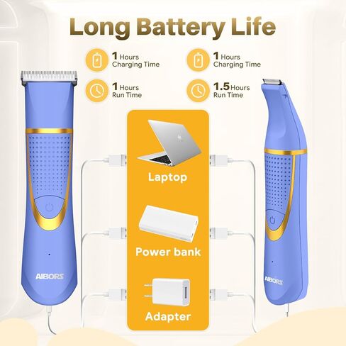 Small Dog Grooming Kit, 4 in 1 Electric Cordless Dog Paw Trimmer with Nail Grinder, Low Noise Dog Nail Trimmers, IPX7 Waterproof Small Dog Grooming Clippers for Paws, Ears, Face, Hip Hairl in Kuwait