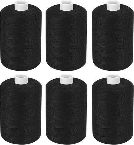 All Purpose Sewing Thread, White Thread for Sewing Machine, 6 Spools Each 1000 Yards of Polyester Quilting Thread, Sewing Machine Supplies, Hand Stitching Embroidery Thread in Saudi Arabia