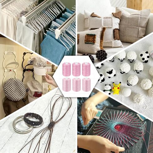 All Purpose Sewing Thread, White Thread for Sewing Machine, 6 Spools Each 1000 Yards of Polyester Quilting Thread, Sewing Machine Supplies, Hand Stitching Embroidery Thread in Saudi Arabia