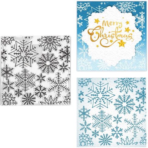 Christmas Tree Clear Stamps for Card Making and Journaling, Xmas Socking Gift Rubber Stamps Happy New Year Stamps for Scrapbooking DIY Cards Album Crafts Supplies in Kuwait