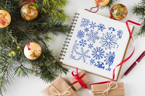 Christmas Tree Clear Stamps for Card Making and Journaling, Xmas Socking Gift Rubber Stamps Happy New Year Stamps for Scrapbooking DIY Cards Album Crafts Supplies in Kuwait