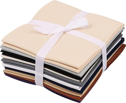 Craftido -25 خيارًا - حزم نسيج اللحف القطنية 100% 10 قطع أرباع سمينة 18 بوصة × 21 بوصة - وزن متوسط ​​5.2 أونصة - لخياطة اللحف، مشروع الخياطة، الترقيع، الحرف اليدوية - النمط الياباني in Kuwait