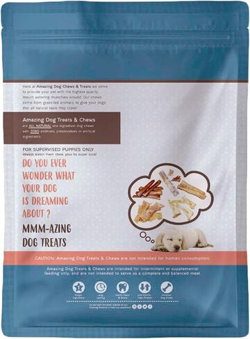 Amazing Dog Treats - Beef Cheek Strips Premium Dog Chew (10 Inch - 10 Pack) - NO Odor - Thick Cut - Rawhide Alternative - Beef Cheek Slice Chip Sticks - No Dyes, Chemicals, or Preservatives in Saudi Arabia