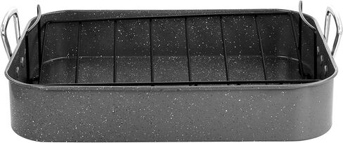 جيبسون هوم بروكستون 2 قطعة شواية ديك رومي غير لاصقة، أسود in Kuwait