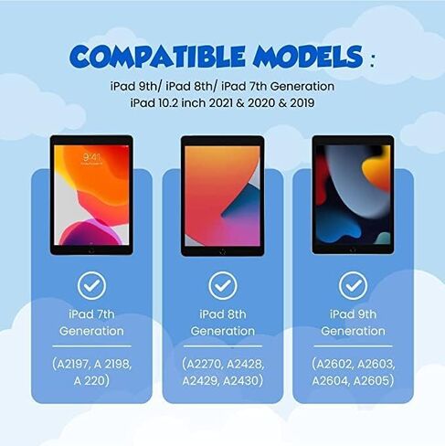 Sonic The Hedgehog iPad Silicone Back Case Cover, Anti Slip Rubber Protective Skin Soft Bumper for iPad 9th (2021)/8th (2020)/7th (2019) Gen (Sonic) in Saudi Arabia