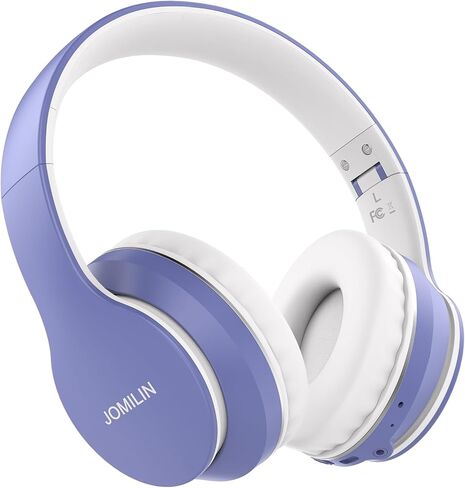 JOMILIN B9 Bluetooth Headphones Over-Ear, 3 EQ Music Modes and 50H Playtime Wireless Headphones with Mic, Hi-fi Stereo Lightweight Folding Headset, Volume Control for Travel Tablet PC (Rose Gold) in Kuwait