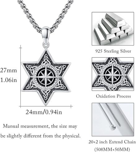 Adnix Viking Urn Necklace for Ashes 925 Sterling Silver Celtic Viking Necklace Irish Knot Urn Pendant Ashes Memorial Cremation Pendant Jewellery for Men Women Unisex in Saudi Arabia