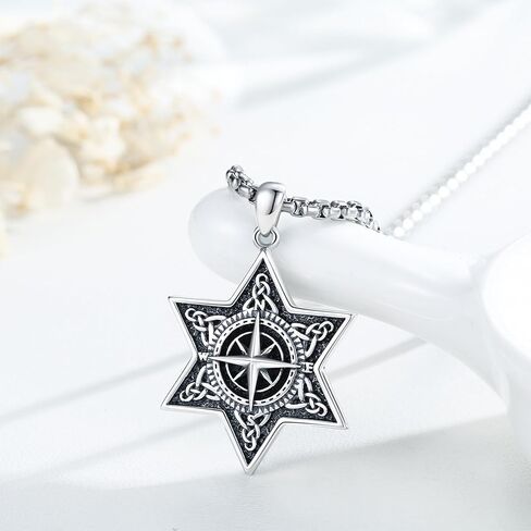 Adnix Viking Urn Necklace for Ashes 925 Sterling Silver Celtic Viking Necklace Irish Knot Urn Pendant Ashes Memorial Cremation Pendant Jewellery for Men Women Unisex in Saudi Arabia