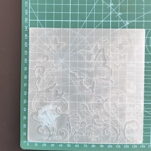 NZJ Spring Butterfly Rose Background Plastic Embossing Folders for Card Making Scrapbooking and Other Paper Crafts (Butterfly) in Saudi Arabia