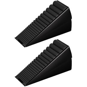 HOMOTEK سدادة باب إسفين طويل القامة قابلة للتعديل، سدادة باب عالية للخدمة الشاقة لأسفل الباب، باب كبير من الفولاذ المقاوم للصدأ توقف زنبركي مطاطي غير قابل للانزلاق، مناسب لتخليص الباب من 0.2"-3"، فضي، عبوة واحدة in Kuwait