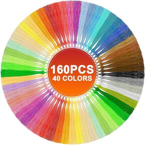 160pcs Bookmark Tassels, 5-Inch Handmade Silky Tassels with Loops for Crafts, Jewelry Making, and Dress Decoration, 40 Assorted Colors, 4 Pieces per Color