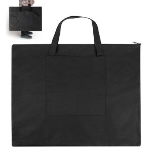 A2 Art Portfolio Case, Artist Carrying Bag,Drawing Sketching Board Tote Bag,Art Painting Case Bag with Handles - Black ,65.5 x 54 cm