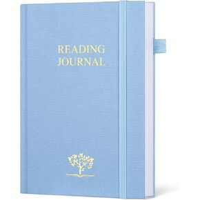Reading Journal, Book Journal for Book Lovers with 81 Book Reviews, Reading Log Journal to Review and Track Your Reading, Book Tracker Gifts, 5.7" x8.4", Purple