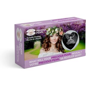 مجموعة هدايا اللؤلؤة الثمينة في المحار من My Inspirations، مجموعة هدايا اللؤلؤ الغامض، مجموعة صنع القلائد DIY، قلادة أنيقة مع سلسلة 20 بوصة، مطلية بالروديوم، هدية رائعة لأي مناسبة، عربة اليقطين in Kuwait