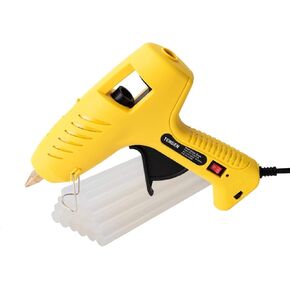 TENGEN Hot Glue Gun with LED Lights and 18 pcs Glue Sticks, Heave Duty High Temp Melting Glue Gun for DIY, Arts & Crafts Use