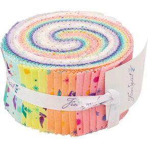 Tula Pink Saturday Stash Fairy Dust Design Roll 40 2.5-inch Strips Jelly Roll FreeSpirit Fabrics