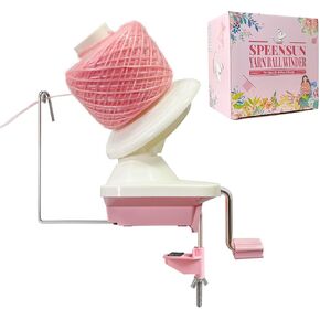 Yarn Winder, Easy-to-Install and Efficiently Yarn Ball Winder Make Neat Yarn Cake, Sturdy ABS Yarn Winder for Crocheting with Lower Noise, with Beautiful Gift Box